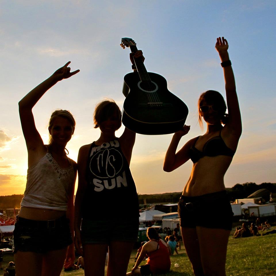 A music festival a few weeks before college began